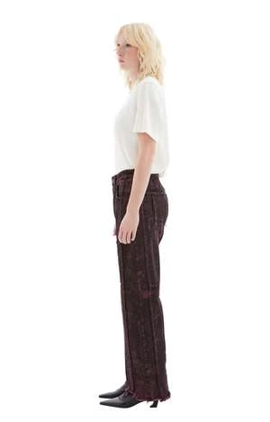 Acne StudiosStriped Jeans - Black/Red Wine 2 Acne StudiosStriped Jeans - Black/Red Wine - Image 2