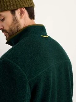 Alex MillItalian Wool Alta Sherpa Jacket - Dark Green -Garmentory Fashion Store Alta Sherpa Jacket in Italian Wool Dark Green 20231005160054 2