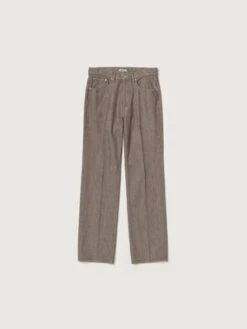 AuraleeHard Twist Denim 5P Pants - Mocha Brown