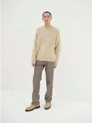 AuraleeHard Twist Denim 5P Pants - Mocha Brown 2 AuraleeHard Twist Denim 5P Pants - Mocha Brown - Image 2