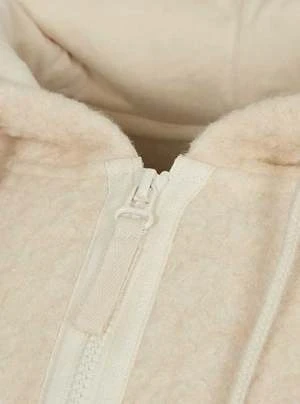 Universal WorksTibet Fleece Beach Hoody - Ecru 3 Universal WorksTibet Fleece Beach Hoody - Ecru - Image 3