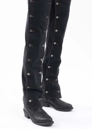 Y/projectSnap Off Jeans - Black/Evergreen 7 Y/projectSnap Off Jeans - Black/Evergreen - Image 7