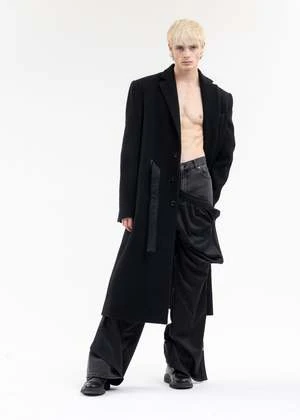 Y/projectSNAP OFF DENIM TRACK PANTS - BLACK 1 Y/projectSNAP OFF DENIM TRACK PANTS - BLACK