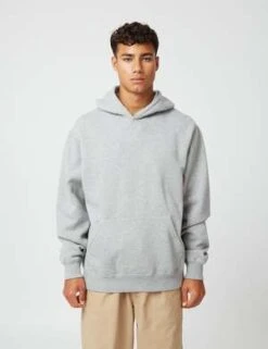 BhodeBhode Pigment Dyed Hoodie Sweater - Archive Grey