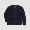 Universal WorksWool Mix Blanket Cardigan - Navy