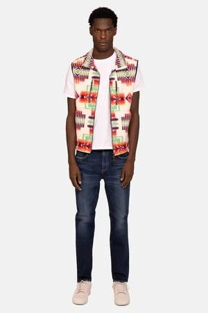 Blue&CreamInca Polar Fleece Vest - Cream Combo 3 Blue&CreamInca Polar Fleece Vest - Cream Combo - Image 3