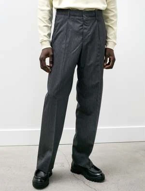 Our LegacyBorrowed Chino - Ash Grey Pinstripe 1 Our LegacyBorrowed Chino - Ash Grey Pinstripe