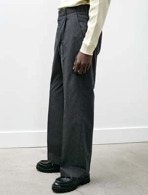 Our LegacyBorrowed Chino - Ash Grey Pinstripe 5 Our LegacyBorrowed Chino - Ash Grey Pinstripe - Image 5