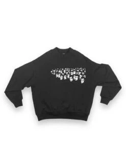 Willy ChavarriaCrowd Of Heads Mock Neck Sweatshirt