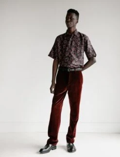 Cobra SCClassics Cotton Velvet Trouser - Bordeaux