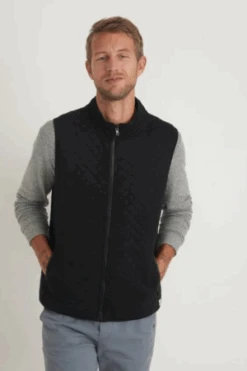 Marine LayerCorbet Full Zip Vest - Black Heather 10 Marine LayerCorbet Full Zip Vest - Black Heather -Garmentory Fashion Store Corbet Full Zip Vest 20230829233229 1