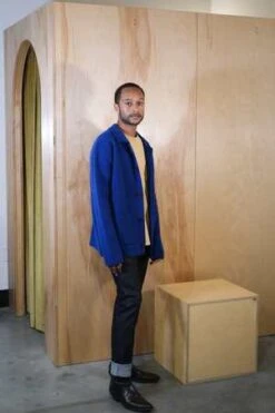 Country Of OriginKnitted Chore Coat - Dearne Blue -Garmentory Fashion Store Country of Origin Knitted Chore Coat Dearne Blue 20231102022840