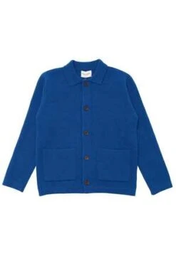 Country Of OriginKnitted Chore Coat - Dearne Blue -Garmentory Fashion Store Country of Origin Knitted Chore Coat Dearne Blue 20231102022847