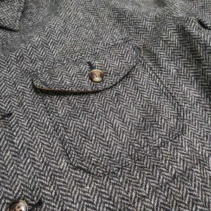 DehenCrissman Overshirt - Black/Natural Herringbone 4 DehenCrissman Overshirt - Black/Natural Herringbone - Image 4
