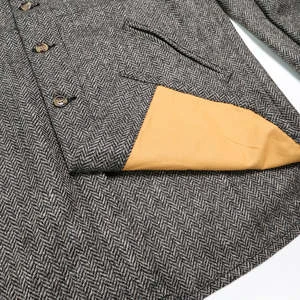 DehenCrissman Overshirt - Black/Natural Herringbone 7 DehenCrissman Overshirt - Black/Natural Herringbone - Image 7