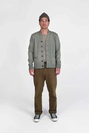 Dehen 1920Classic Cardigan - Sage 7 Dehen 1920Classic Cardigan - Sage - Image 7