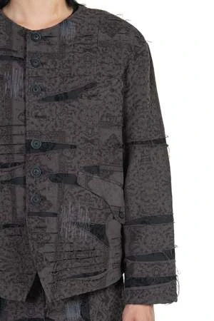 Professor.EBoro Collarless Jacket 4 Professor.EBoro Collarless Jacket - Image 4