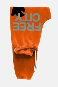FREECITYLarge Logo Sweatpant - Orange Machine