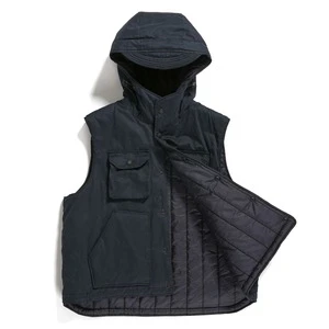 Engineered GarmentsField Vest - Dark Navy PC Coated Cloth 2 Engineered GarmentsField Vest - Dark Navy PC Coated Cloth - Image 2