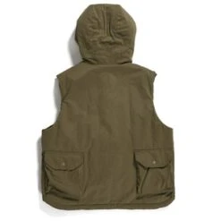 Engineered GarmentsField Vest - Olive PC Coated Cloth -Garmentory Fashion Store Field Vest Olive PC Coated Cloth 20231007174844 1