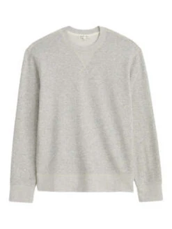 Alex MillGarment Dyed Lightweight Pullover - Heather Grey