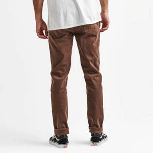 Roark RevivalHWY 133 Slim Fit Broken Twill Jeans - Brown 2 Roark RevivalHWY 133 Slim Fit Broken Twill Jeans - Brown - Image 2