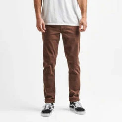Roark RevivalHWY 133 Slim Fit Broken Twill Jeans - Brown