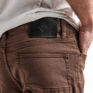 Roark RevivalHWY 133 Slim Fit Broken Twill Jeans - Brown 5 Roark RevivalHWY 133 Slim Fit Broken Twill Jeans - Brown - Image 5