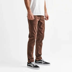 Roark RevivalHWY 133 Slim Fit Broken Twill Jeans - Brown 3 Roark RevivalHWY 133 Slim Fit Broken Twill Jeans - Brown - Image 3