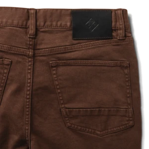 Roark RevivalHWY 133 Slim Fit Broken Twill Jeans - Brown 7 Roark RevivalHWY 133 Slim Fit Broken Twill Jeans - Brown - Image 7