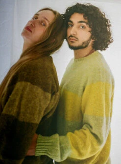 I AND MEStripe Everyday Jumper - Pistachio/Citrus