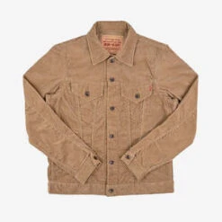 Iron HeartIHJ-69-BEI 14W Corduroy Modified Type III Jacket - Beige
