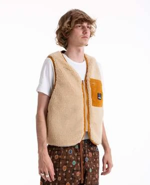 PLEASURESInfinite Reversible Vest - Beige 2 PLEASURESInfinite Reversible Vest - Beige - Image 2