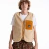 PLEASURESInfinite Reversible Vest - Beige
