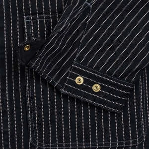 Iron Heart12oz Wabash Chore Jacket - IHJ-120-BLK - Black 7 Iron Heart12oz Wabash Chore Jacket - IHJ-120-BLK - Black - Image 7