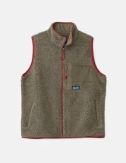 KavuCooper Fleece Vest - Moss Brown/Red 10 KavuCooper Fleece Vest - Moss Brown/Red -Garmentory Fashion Store Kavu Cooper Fleece Vest Brown 20211105185502