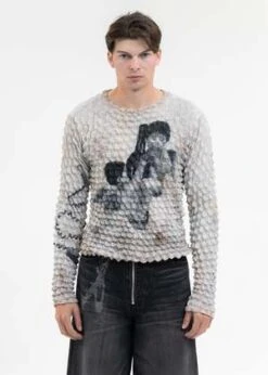 MASUMasu Marriage Popcorn Sweatshirt - Light Grey