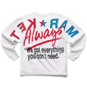 MARKETMarket LOW PRICES FLEECE CREWNECK Sweater - White 5 MARKETMarket LOW PRICES FLEECE CREWNECK Sweater - White - Image 5