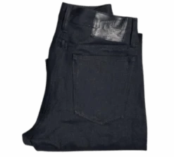 Left Field NYC14 Oz Greaser Maria. Mitsui Denim - Black