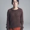 LemaireDiagonal Openwork Jumper - Dark Coffee