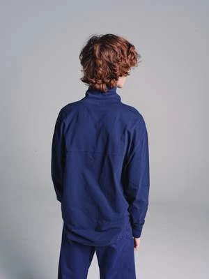 LemaireHigh Collar Sweatshirt - Midnight Navy 2 LemaireHigh Collar Sweatshirt - Midnight Navy - Image 2