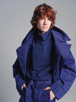 LemaireHigh Collar Sweatshirt - Midnight Navy 5 LemaireHigh Collar Sweatshirt - Midnight Navy - Image 5