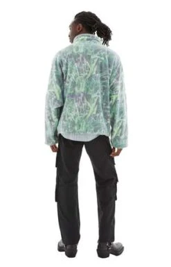 Martine RoseBatwing Fleece - Grass Print -Garmentory Fashion Store Martine Rose Batwing Fleece Grass Print 20231101075603 1