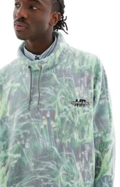 Martine RoseBatwing Fleece - Grass Print -Garmentory Fashion Store Martine Rose Batwing Fleece Grass Print 20231101075603