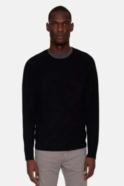 Blue&CreamBlue And Cream Meadow Raglan Crewneck - Black