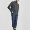 I AND MEMixed Wool Funnel Neck Jumper - Grey