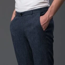DdugoffRodney Pant - Navy 8 DdugoffRodney Pant - Navy -Garmentory Fashion Store Navy Melange Rodney Pant 20180413205255 1