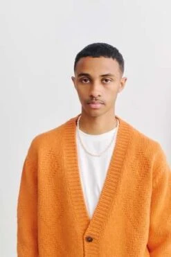 A Kind Of GuiseNoi Knit Cardigan - Lava Melange -Garmentory Fashion Store Noi Knit Cardigan Lava Melange 20231010171740 1