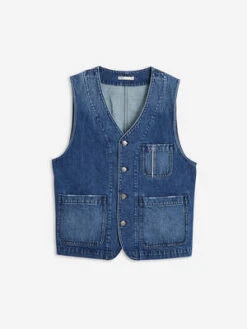 O.N.SHarriman Oak Vest - Mid Indigo 8 O.N.SHarriman Oak Vest - Mid Indigo -Garmentory Fashion Store O N S Harriman White Oak Vest Mid Indigo 20220430012240