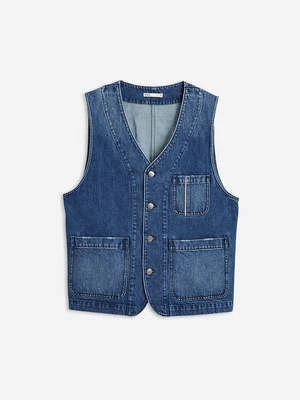 O.N.SHarriman Oak Vest - Mid Indigo 4 O.N.SHarriman Oak Vest - Mid Indigo - Image 4